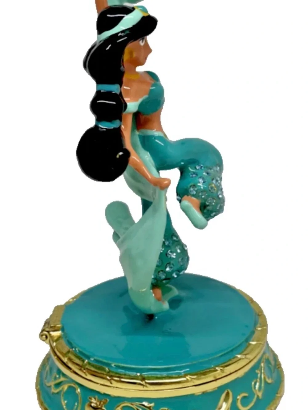Disney Parks Arribas Brothers Aladdin Princess Jasmine Jeweled Trinket Box